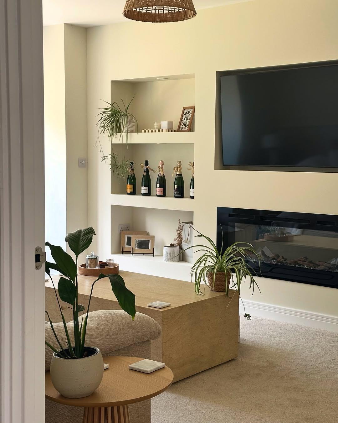 Our Nest Our Suffolk Scrivener living room media wall